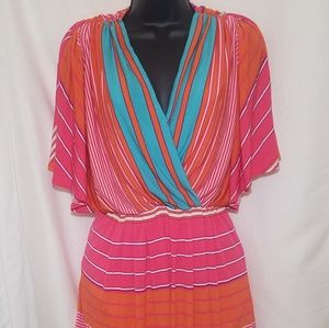 JAX Black Label Midi Dress with short wing sleeves